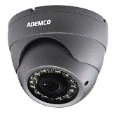 Ademco 1/3″ Outd dome 650 VF 12V IR 15 HP (Grey)